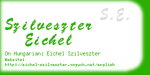 szilveszter eichel business card